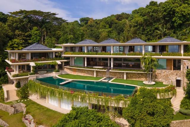 Villa Cascade, Architecturally Significant Hillside Villa in Kamala